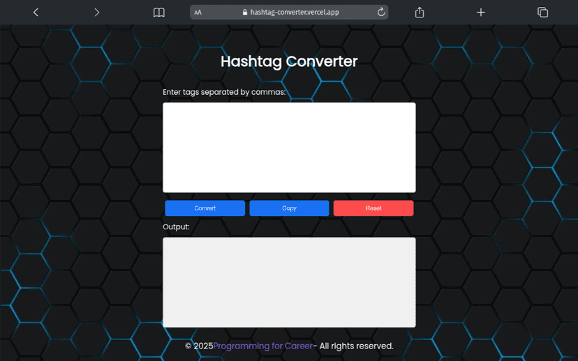 Hashtag Converter