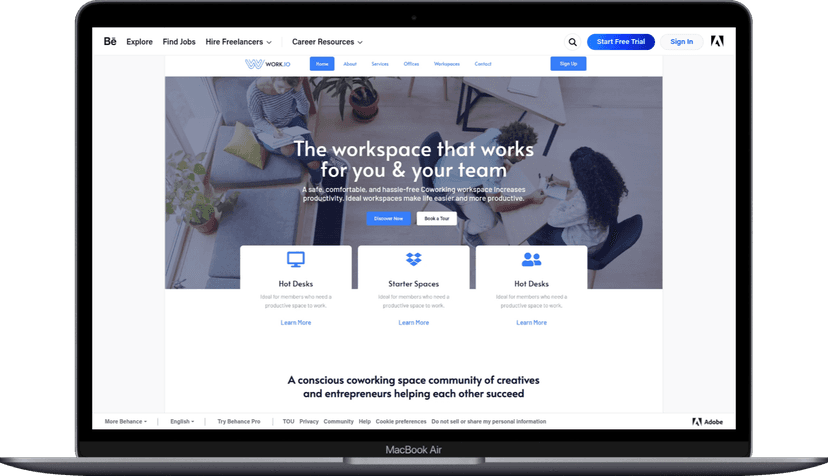 Work.io Website Clone