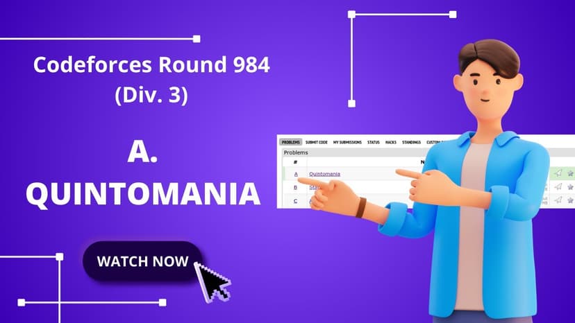 A. Quintomania | Codeforces Round 984 (Div. 3)