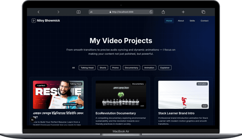Niloy Bhowmick Portfolio